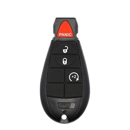 Solidkeys SolidKeys: Chrysler, Dodge, and Jeep OEM Replacement FOBIK - 4 Button w/ Remote Start SLD-CDHBL-G120